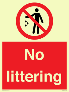 No littering